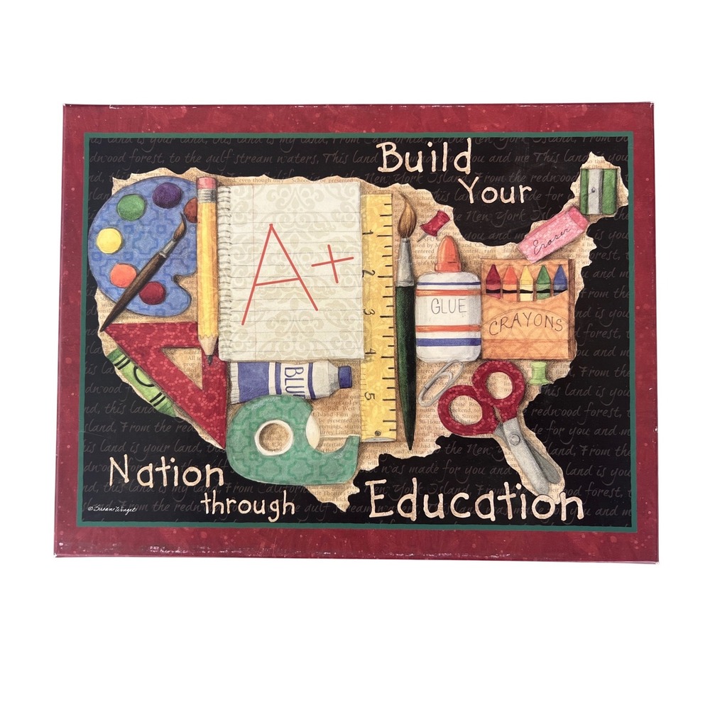 LANG A+ For Education 1000 Piece Jigsaw Puzzle Susan Winget School Art Complete